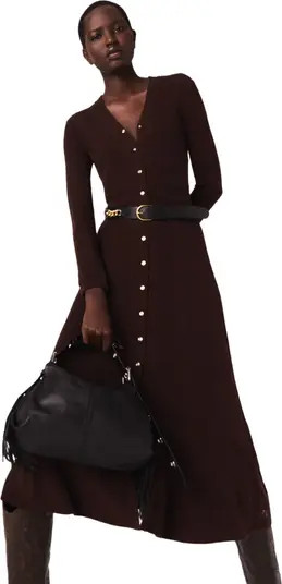 maje Knit maxi dress with buttons | Nordstrom | Nordstrom