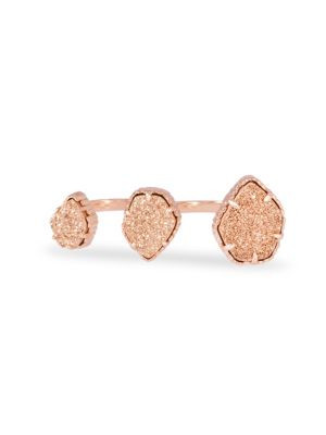 Naomi 14K Rose Goldplated & Drusy Ring | Saks Fifth Avenue OFF 5TH