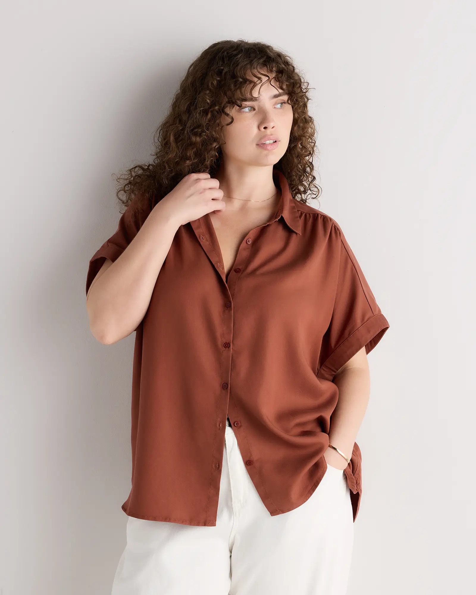 Vintage Wash Tencel Camp Shirt | Quince