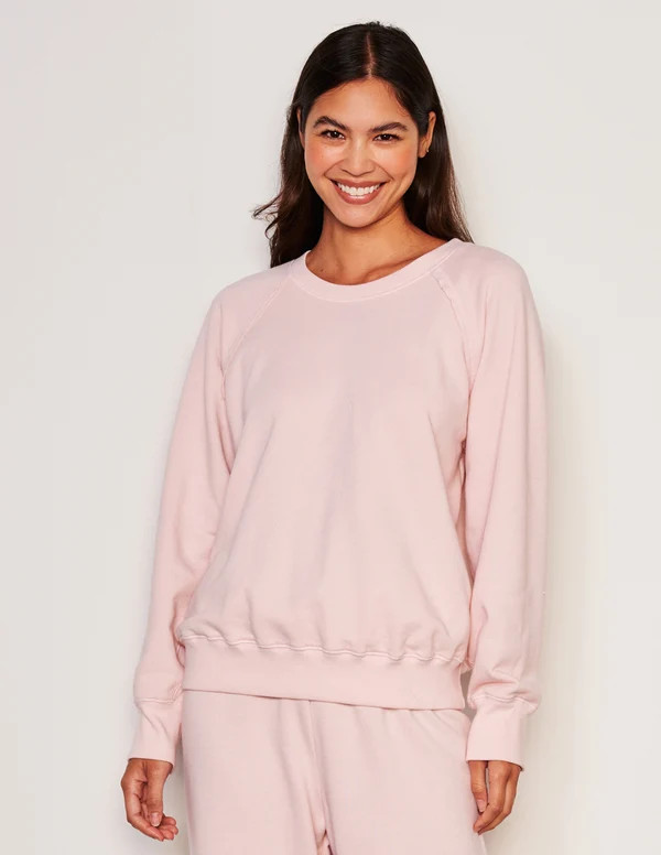 Women's Raglan Sweatshirt in Flush Pink | Sundry Clothing