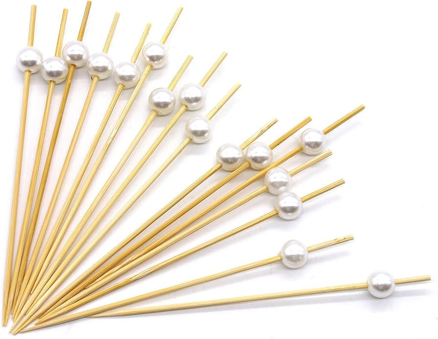 PuTwo Cocktail Toothpicks 300 Counts Cocktail Picks Handmade Natural Bamboo Cocktail Sticks Eco-F... | Amazon (US)