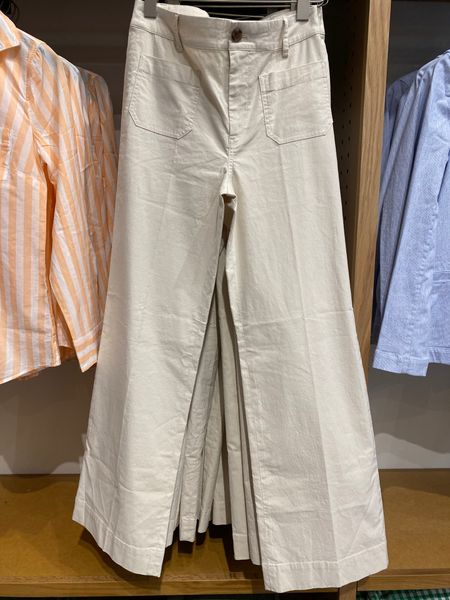 Cute pants for spring outfit. Sailor pants with patch pocket. Could work for casual office wear  

#LTKover40 #LTKsalealert #LTKworkwear