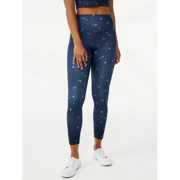 Free Assembly Women's 7/8 Printed Leggings - Walmart.com | Walmart (US)