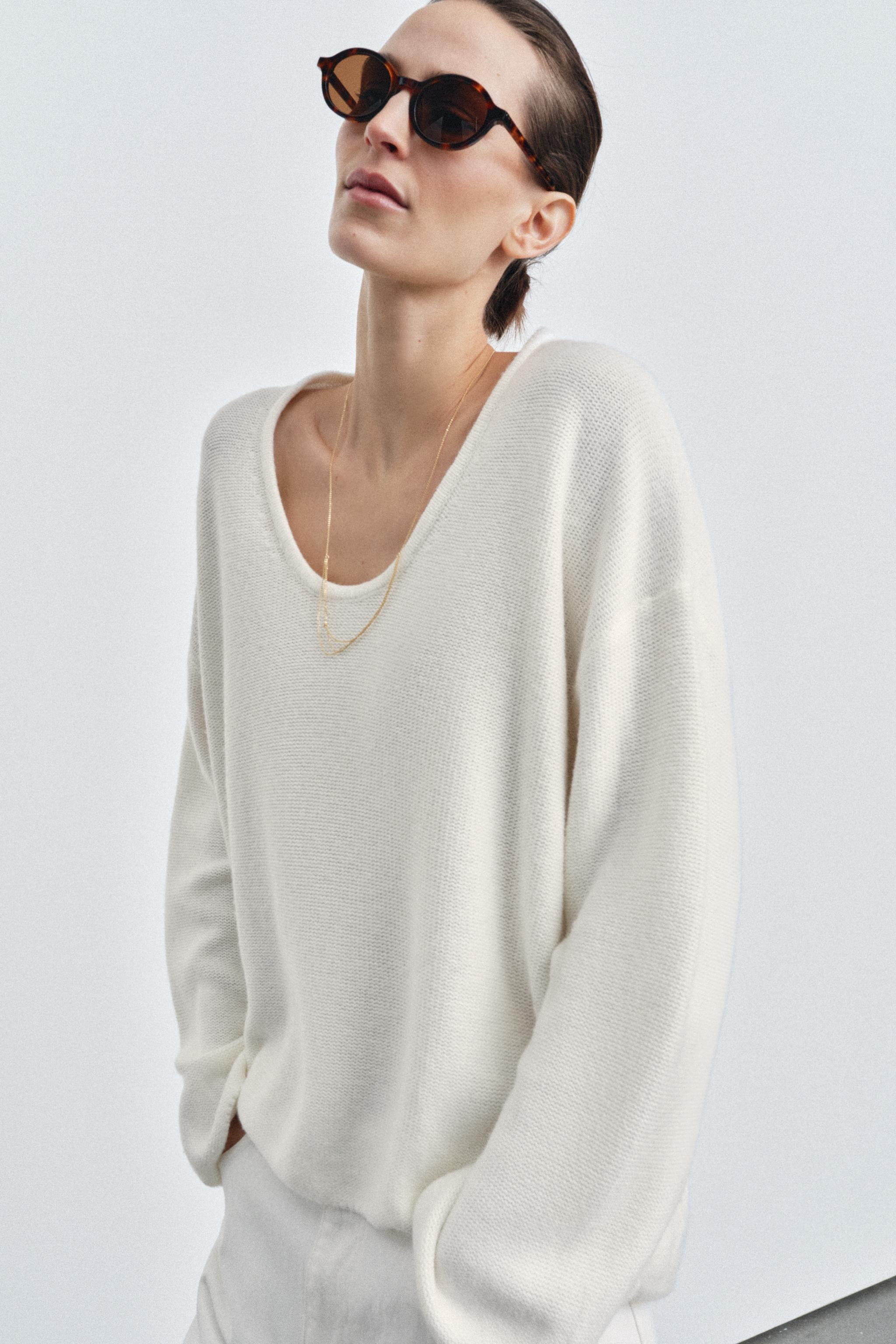 ROUND NECK KNIT JUMPER | Zara US