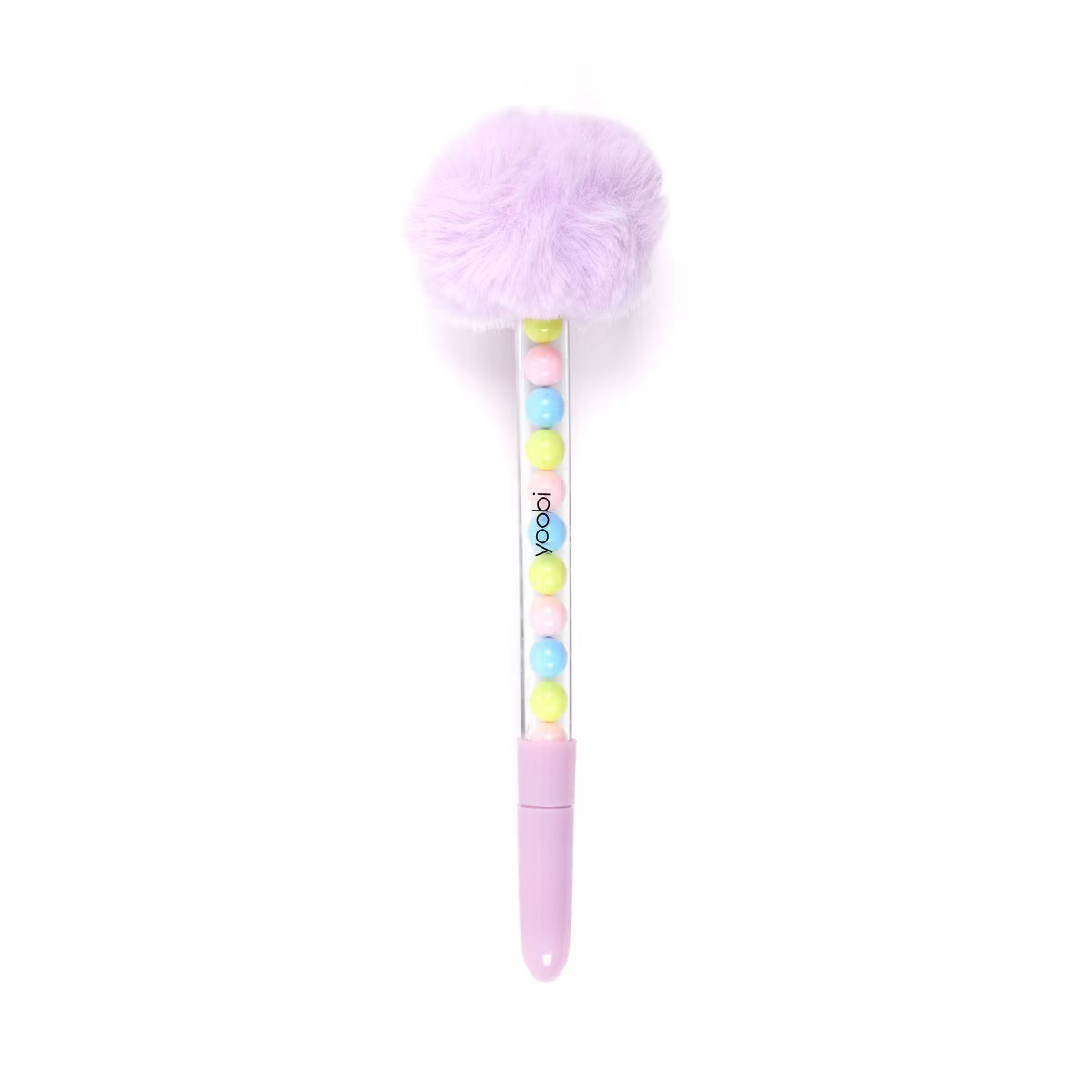 Yoobi Novelty Pom Pom Bead Pen Lilac | Target
