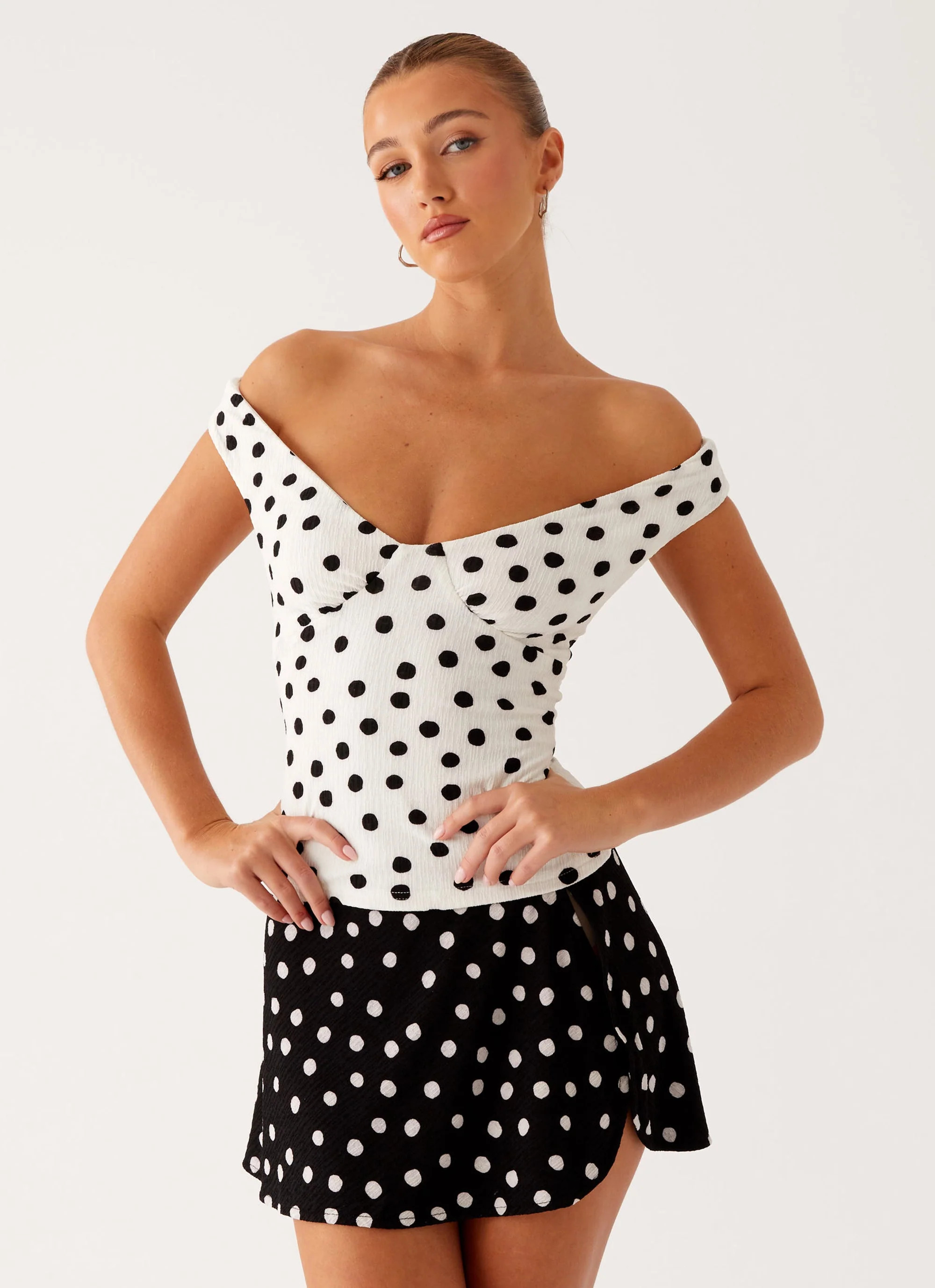 Rylie Top - White Polka Dot | Peppermayo (Global)