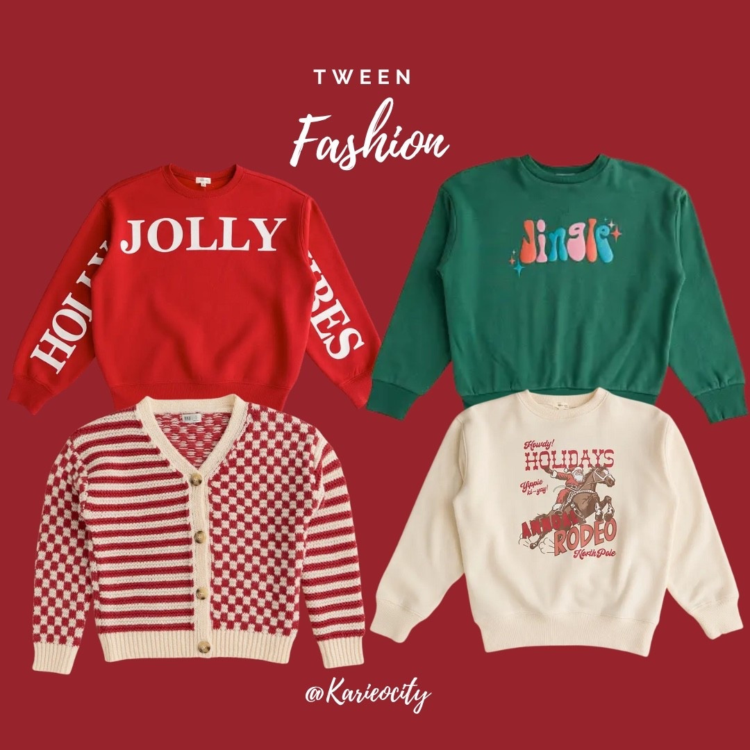 Tween Christmas 🌲

Tween Christmas// Tween Fashion// Tween Christmas Sweatshirts// Tween Girl Christmas Sweaters// Buckle // Buckle girl 

#LTKKids #LTKHoliday #LTKFamily