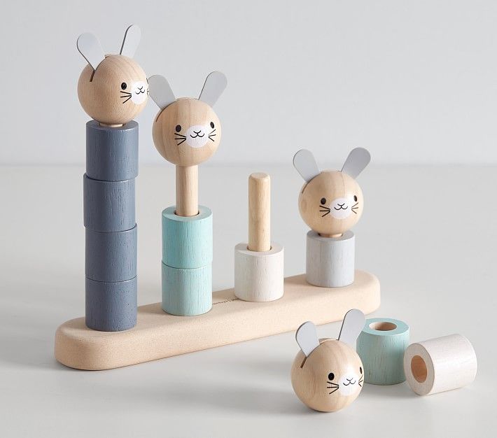 Plan Toys x pbk Bunny Stacker | Pottery Barn Kids