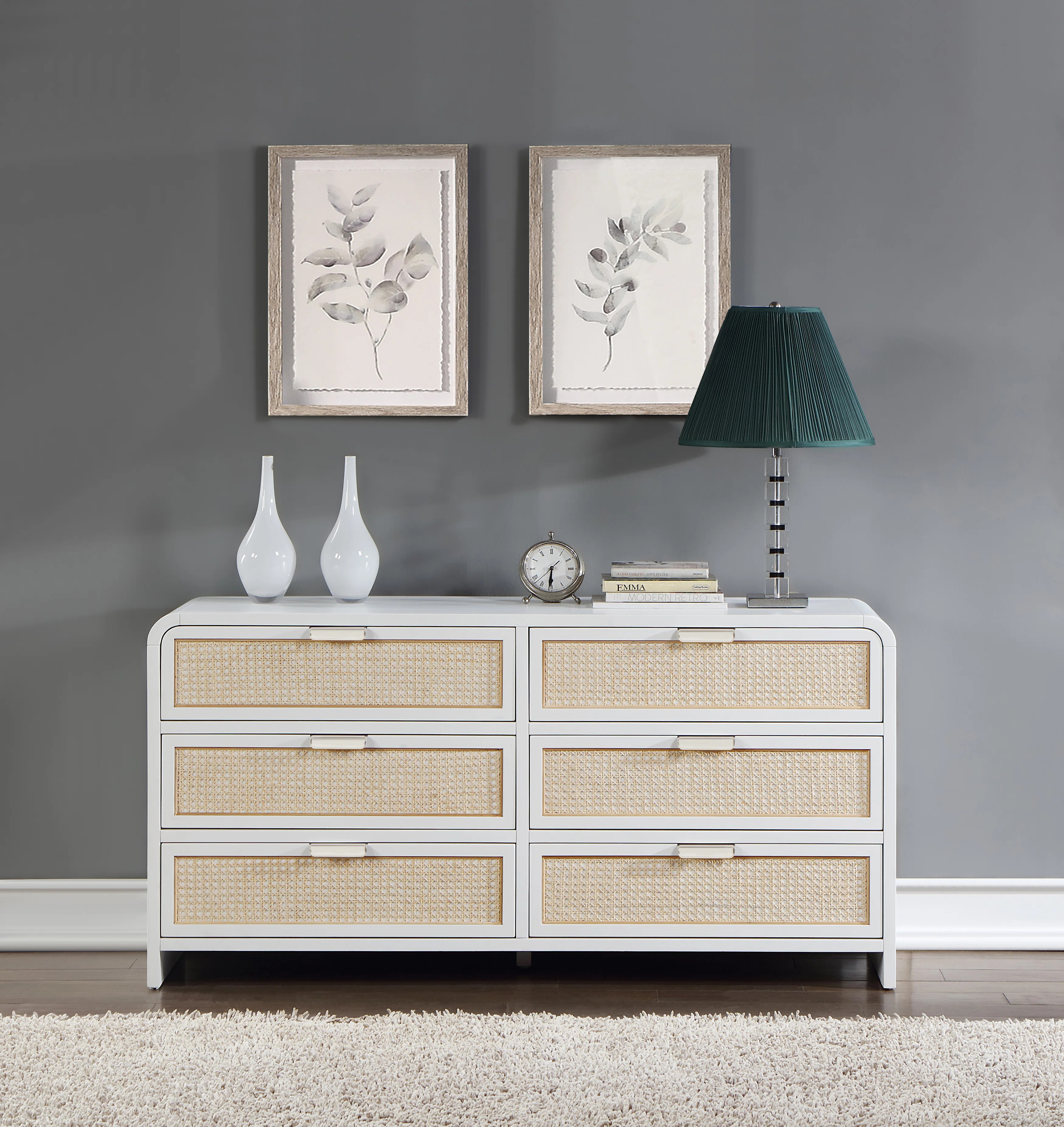 Bayou Breeze Audu 6 Drawer 60" W Solid Wood Dresser & Reviews | Wayfair | Wayfair North America