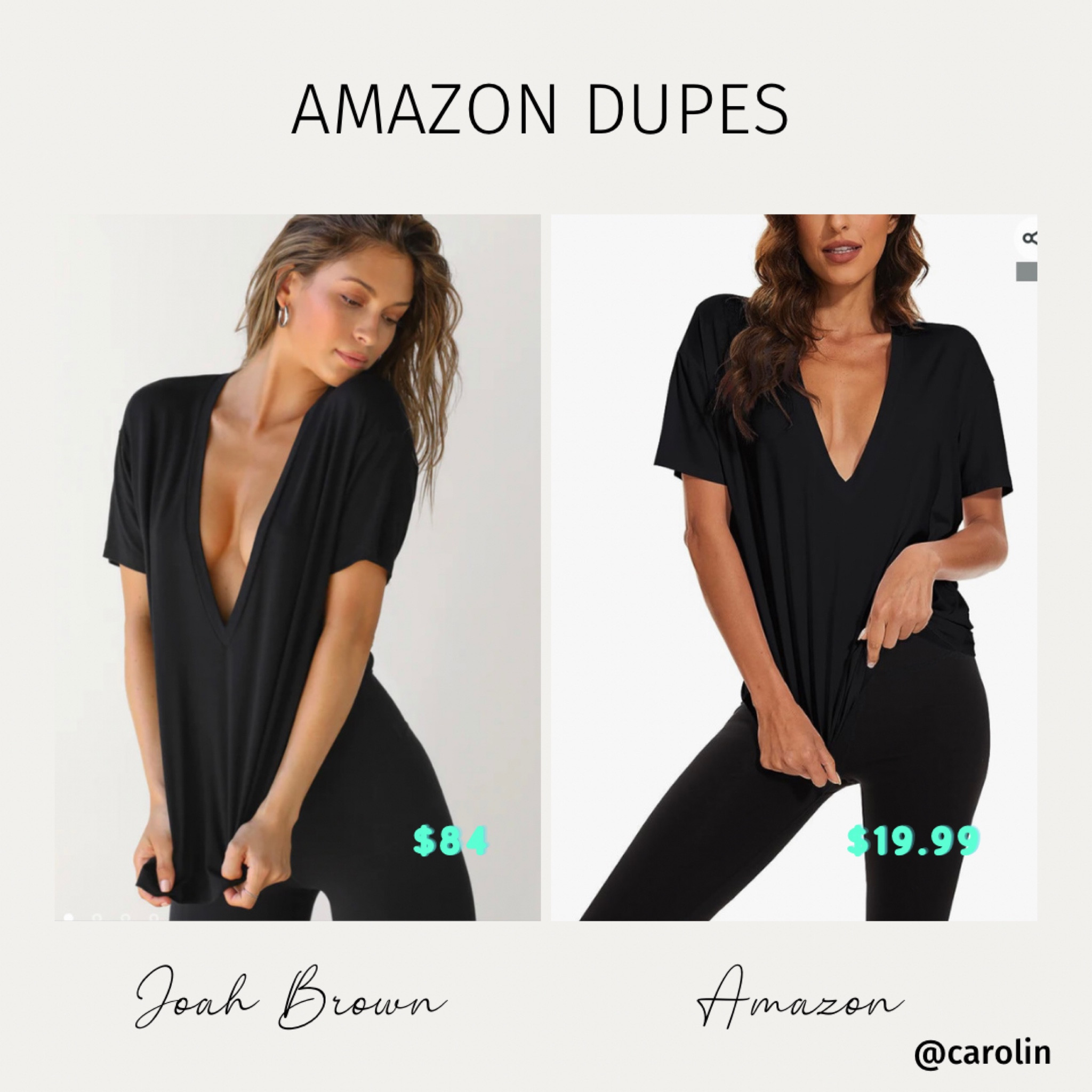 Who doesn’t love a black tee for less?

#joahbrown #amazondupes 

#LTKunder50 #LTKFind