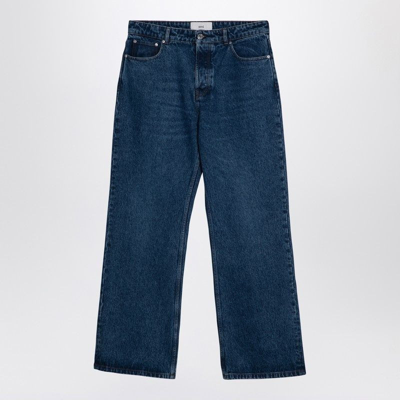 Ami Paris Men's Blue Denim Jeans in Light Blue | Size 30 | HTR450DE0031 | LOZURI