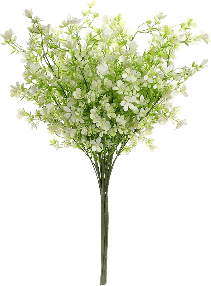 Grand Verde 29” White Plastic Flowers Artificial Bouquet Faux Greenery Long Stems for Tall Vase... | Amazon (US)