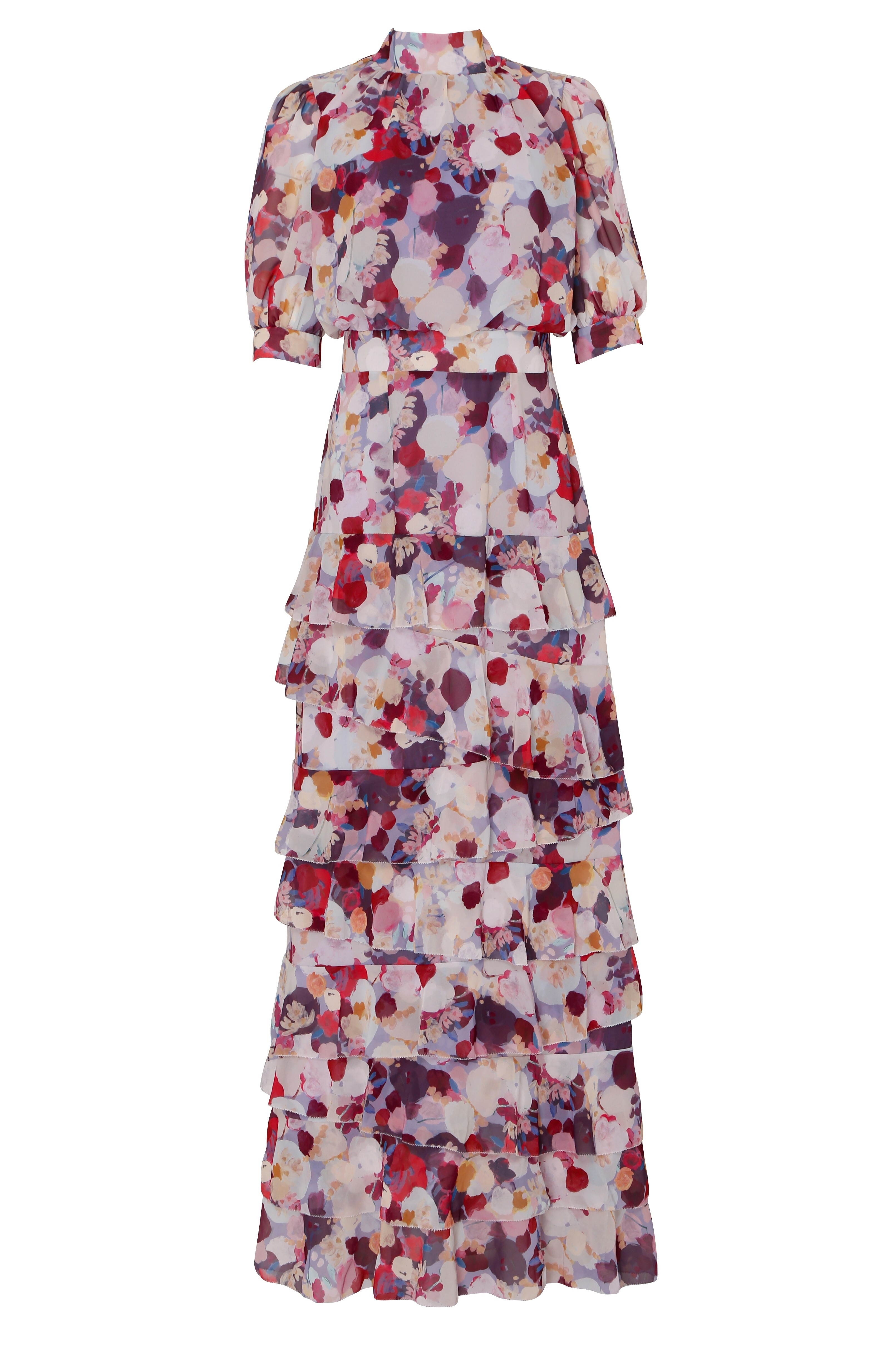 Purple watercolour print high neck maxi dress | Harvey Nichols (Global)