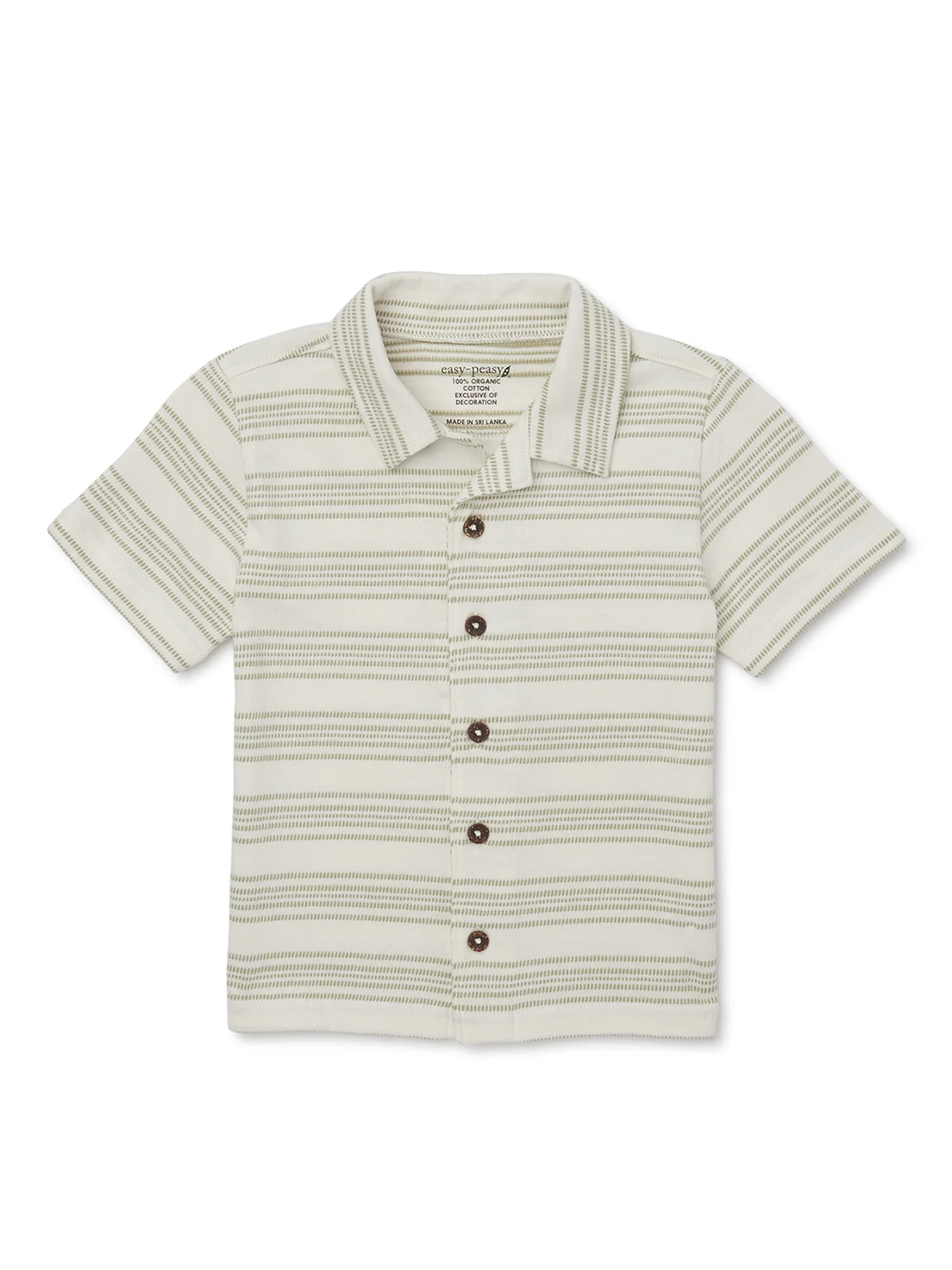 easy-peasy Toddler Boy Short Sleeve Camp Shirt, Sizes 18M-5T | Walmart (US)