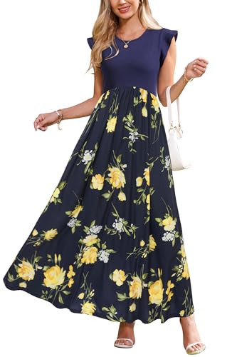 OUGES Women's Summer Casual Floral Maxi Dresses Maternity Clothes Spring Fashion Outfits Baby Shower Dress 2026(Floral I,M) | Amazon (US)