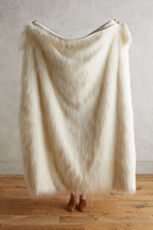 Chroma Faux-Fur Throw | Anthropologie (US)