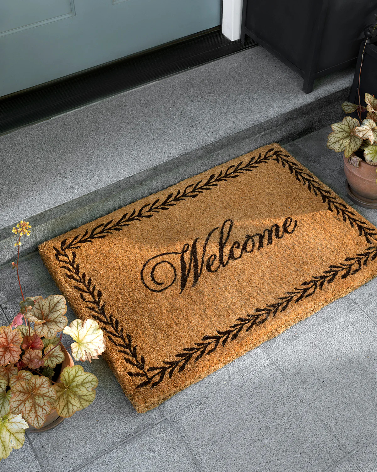 Welcome Doormat with Leaf Border | McGee & Co. (US)