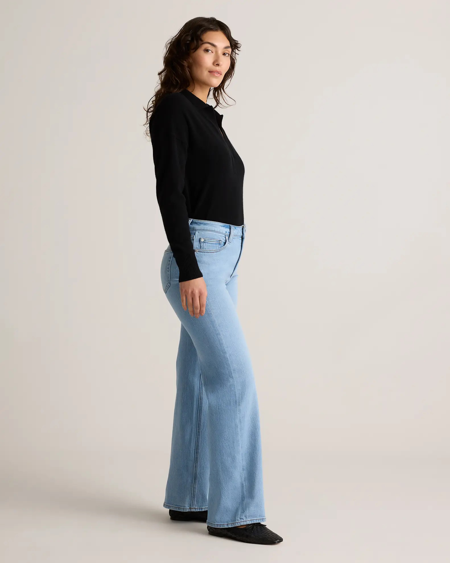 Bella Stretch Relaxed Straight Jeans | Quince