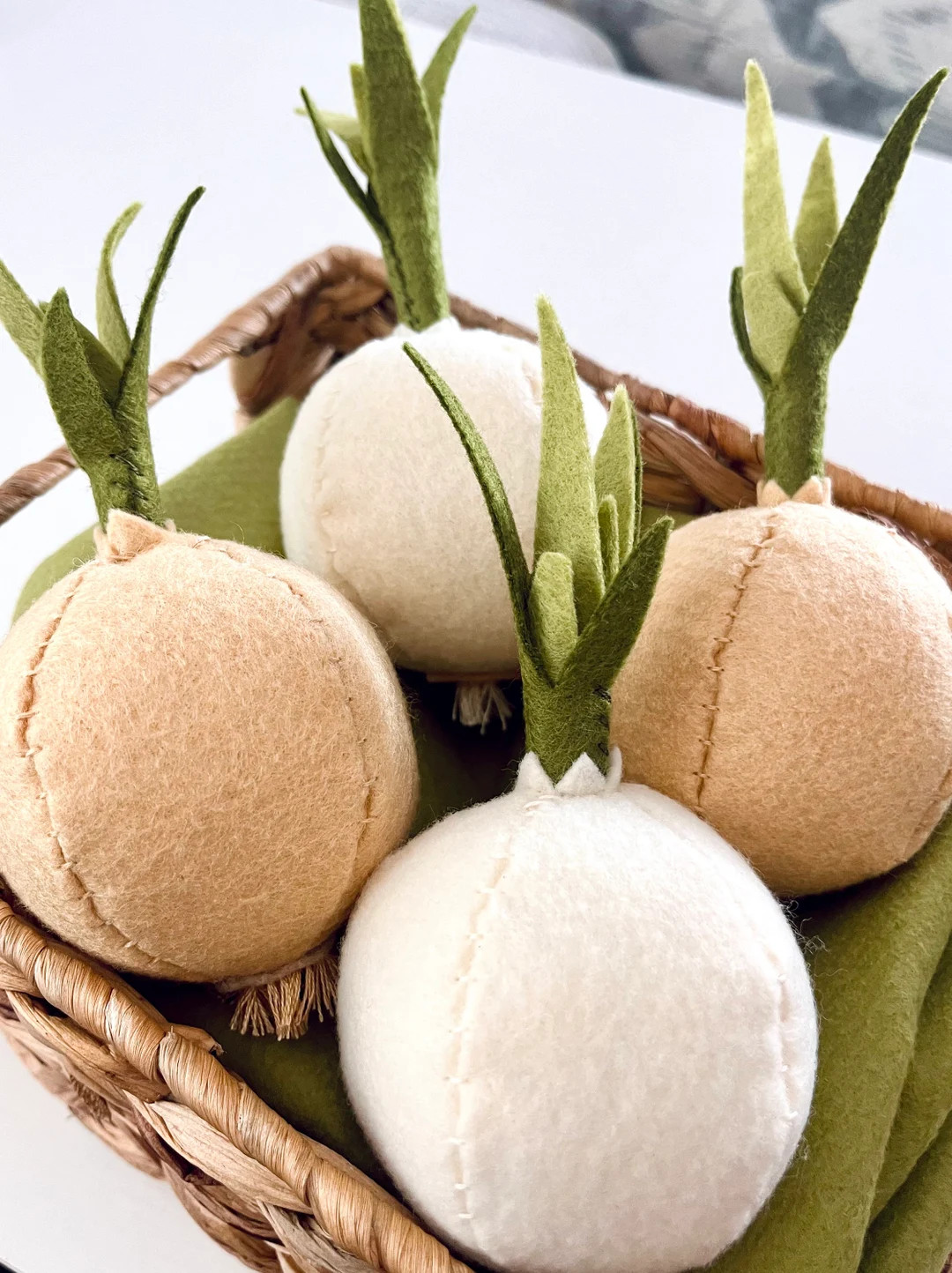 Felt Onions, Play Vegetables, Play Food, Felt Food Set, Whole Toy Onions, Handmade Toys, Play Kit... | Etsy (US)