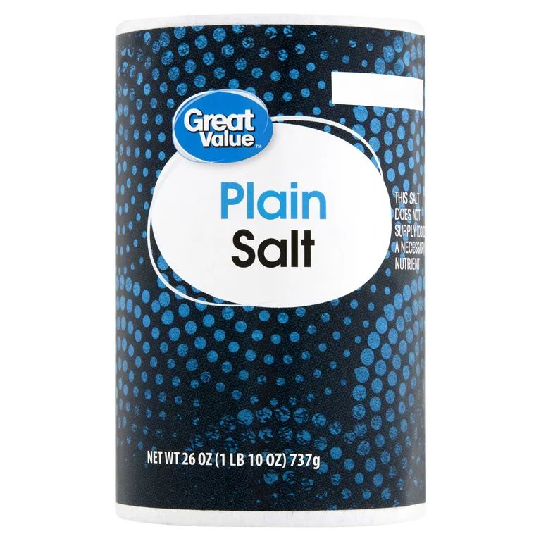 Great Value Plain Salt, 26 oz - Walmart.com | Walmart (US)