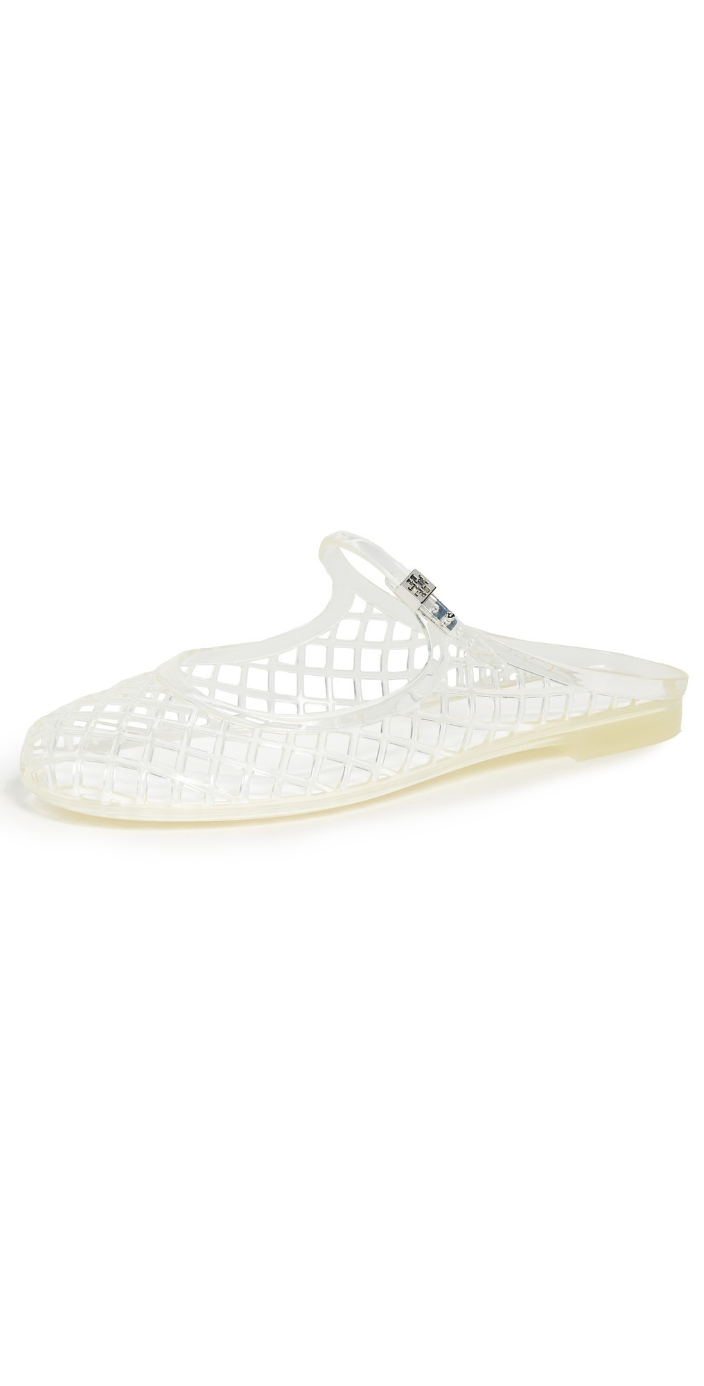 Tory Burch Mellow Mary Jane Jelly Flats Clear/Silver 5 | Shopbop