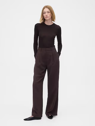 365 High Rise Pleated Trousers | Gap (US)