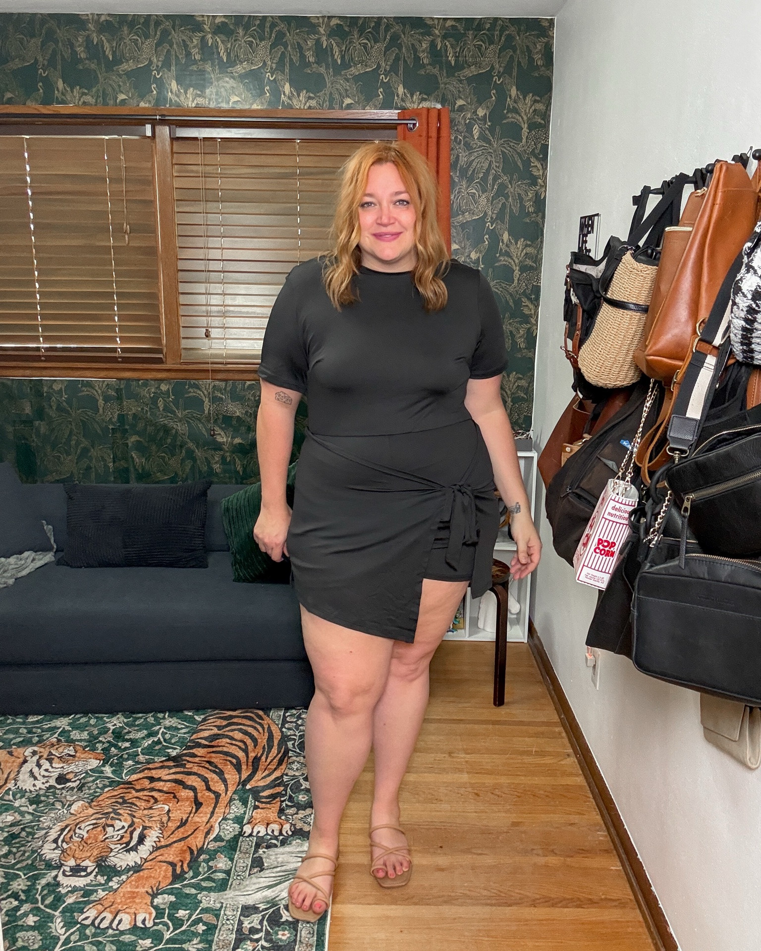 Mid size plus size romper with built in wrap skirt

#LTKPlusSize #LTKMidsize