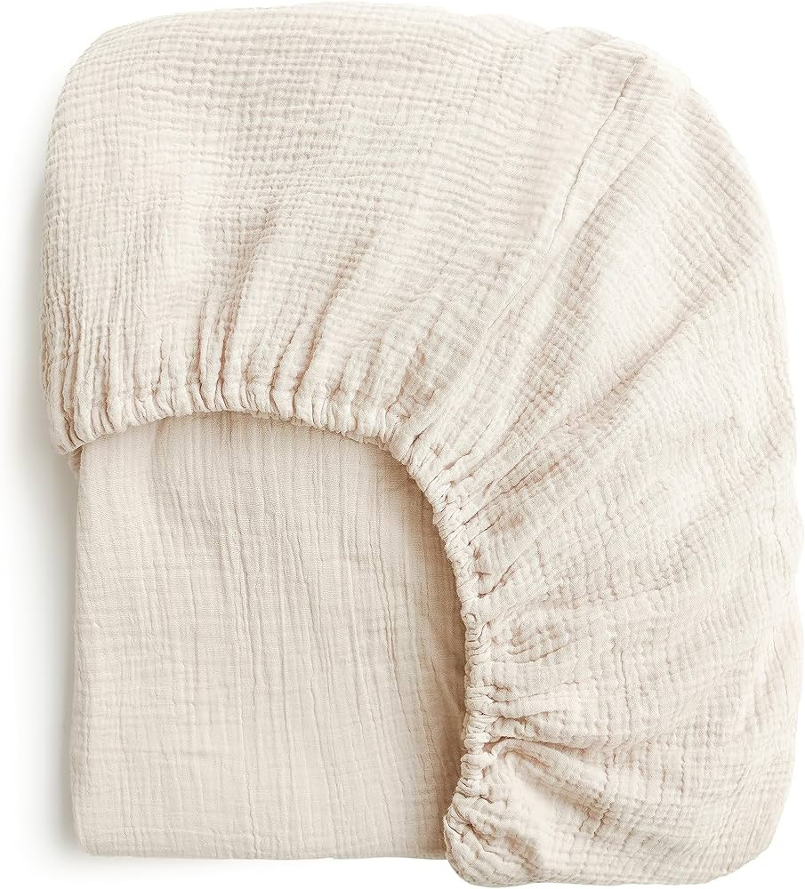 Konssy Muslin Crib Sheets for Girl Boy, Soft and Breathable Cotton Baby Sheets for Standard Crib ... | Amazon (US)