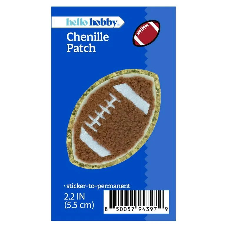 Hello Hobby Chenille Football Patch | Walmart (US)