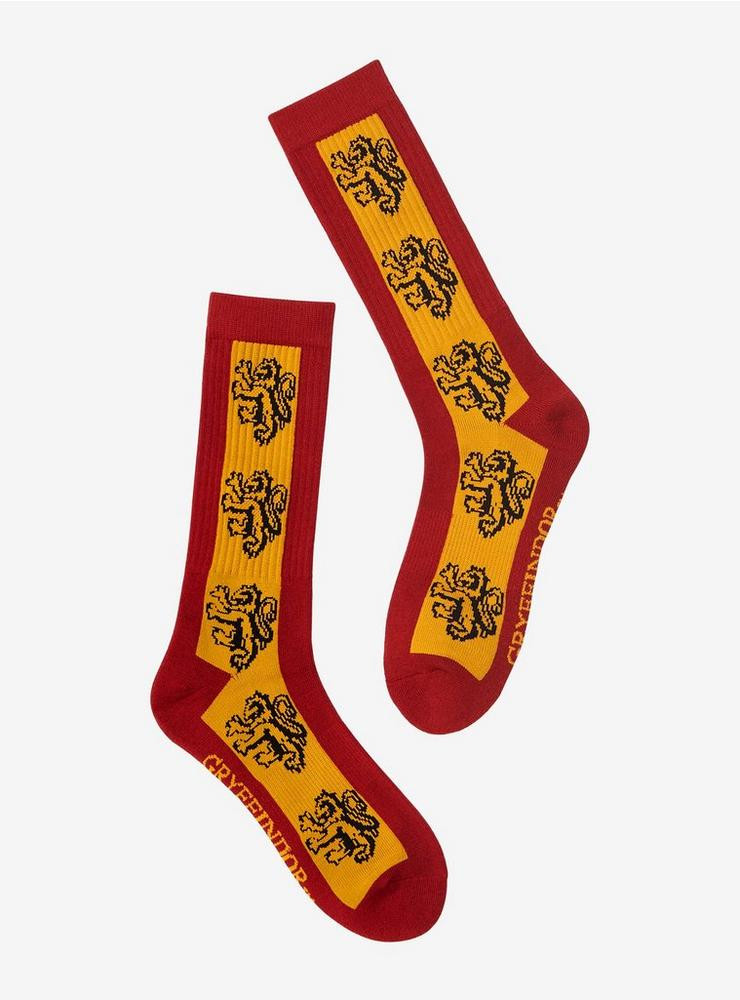 Harry Potter Gryffindor Lion Mascot Crew Socks - BoxLunch Exclusive | BoxLunch