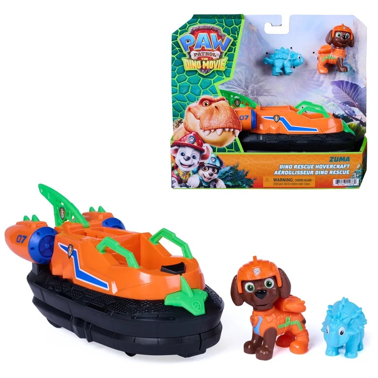 PAW Patrol: The Dino Movie Zuma Dino Rescue Hovercraft, Ages 3+ | Walmart (US)