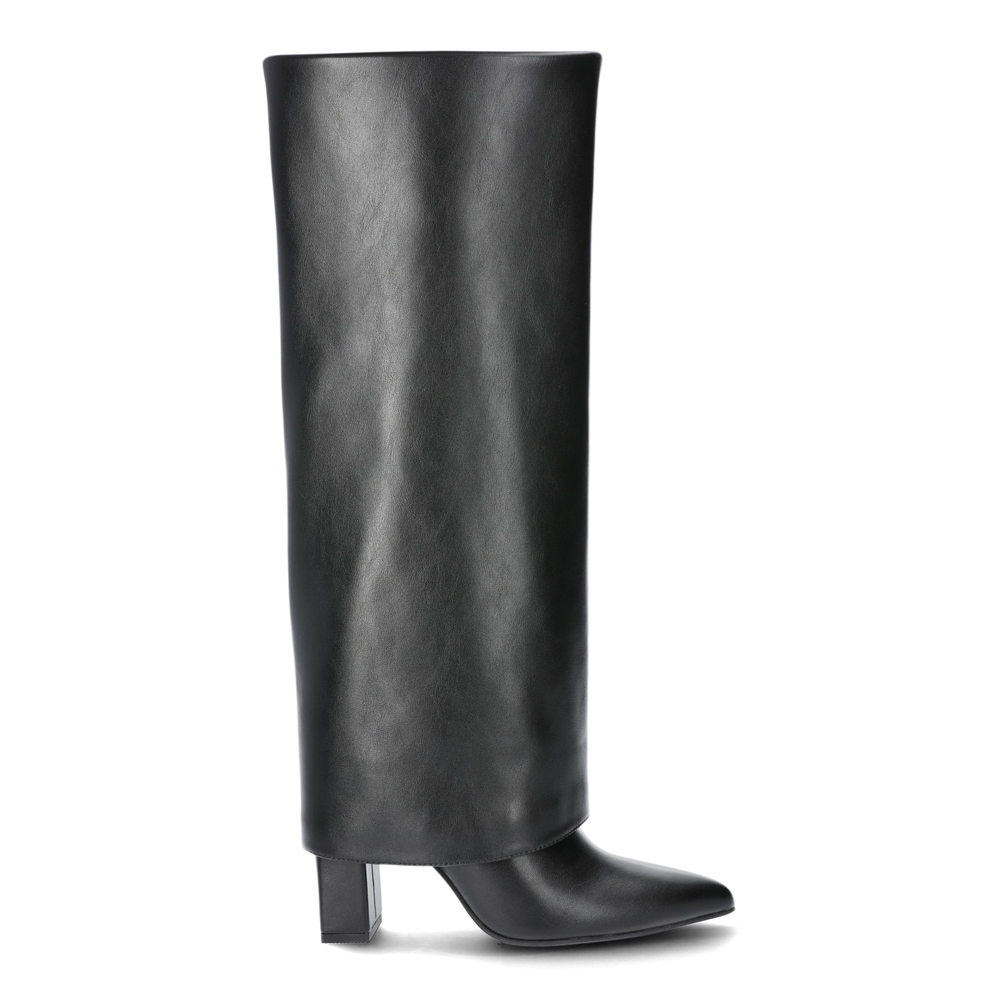 Scoop Women's Faux Leather Tall Cuff Boots | Walmart (US)