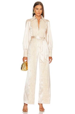 Alice McCall Veronica Lake Jumpsuit in Bone from Revolve.com | Revolve Clothing (Global)
