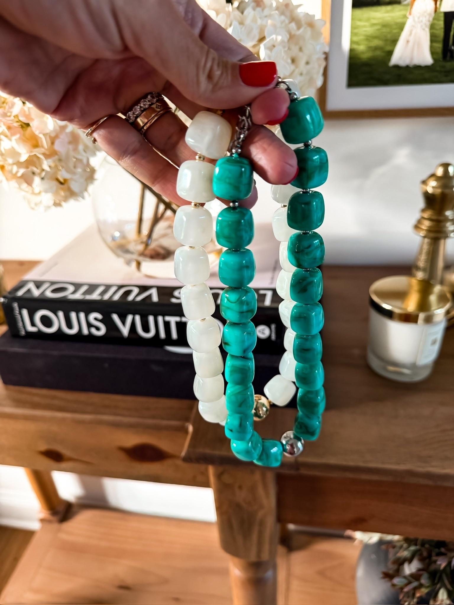 Beaded necklaces are my favorite way to give a simple outfit more personality. I love mixing chunky beads, different colors and pendant styles because the layers make even a basic tank or dress feel more interesting.

beaded necklaces, statement necklace, layered necklaces, colorful jewelry, pendant necklace, necklace stack, fall accessories, everyday jewelry, women’s jewelry, bold accessories, TheMomInStyle

#LTKootd #LTKSeasonal #LTKTravel