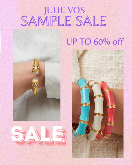 Julie Vos sample sale happening now! Up to 60% off select pieces! Hurry before they sell out!


Bracelets, necklaces, rings

#LTKWorkwear #LTKFindsUnder100 #LTKSaleAlert