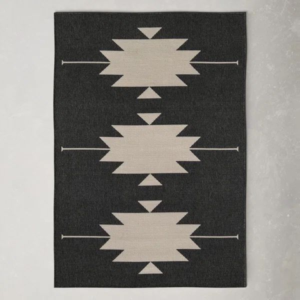 Genesis Charcoal/Cream Indoor/Outdoor Rug | Wayfair North America