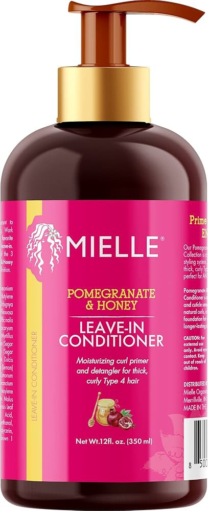Mielle Organics Pomegranate & Honey Leave-In Conditioner, Moisturizing Curl Primer and Detangler,... | Amazon (US)