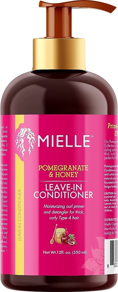 Mielle Organics Pomegranate & Honey Leave-In Conditioner, Moisturizing Curl Primer and Detangler,... | Amazon (US)