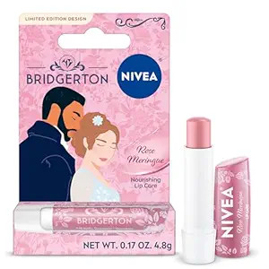 NIVEA Rose Meringue Lip Balm, Nourishing Lip Care, Bridgerton Limited Edition Moisturizing Lip Ba... | Amazon (US)