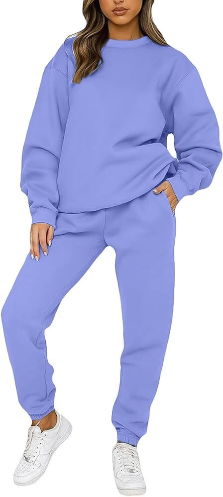 KANSOON Sweatsuits for Women Set 2 Piece Jogging Suit Long Sleeve Pullover Sweatshirts Sweatpants... | Amazon (US)