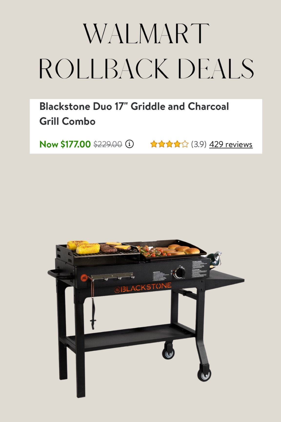 Walmart Rollback Grill / Griddle 

#LTKsalealert #LTKSeasonal #LTKhome