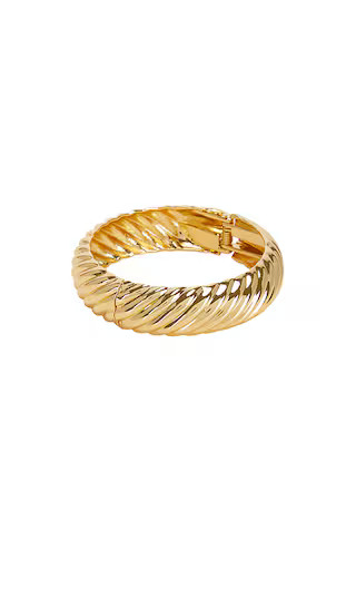 Allegra Bangle Bracelet in 18k Gold Plated Brass | Revolve Clothing (Global)