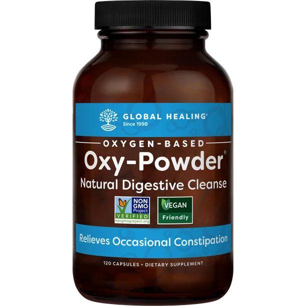 Oxy Powder Colon Cleanse, Detox Pills, Global Healing Center, 120 Capsules - Walmart.com | Walmart (US)
