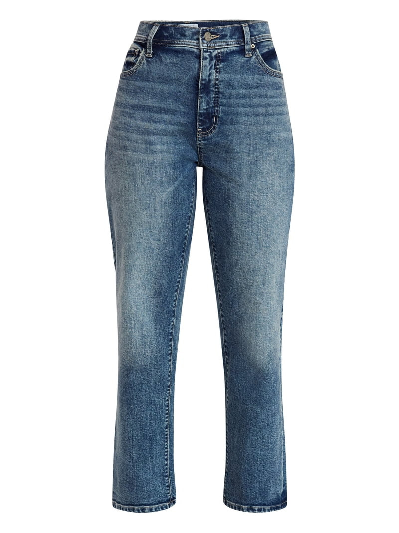 Time and Tru Women's Relaxed Boyfriend Jeans, 26" Inseam, Sizes 0-22 | Walmart (US)