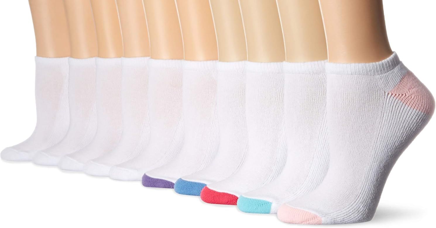 Women's 10-Pack Cotton Lightly Cushioned No-Show Socks | Amazon (US)