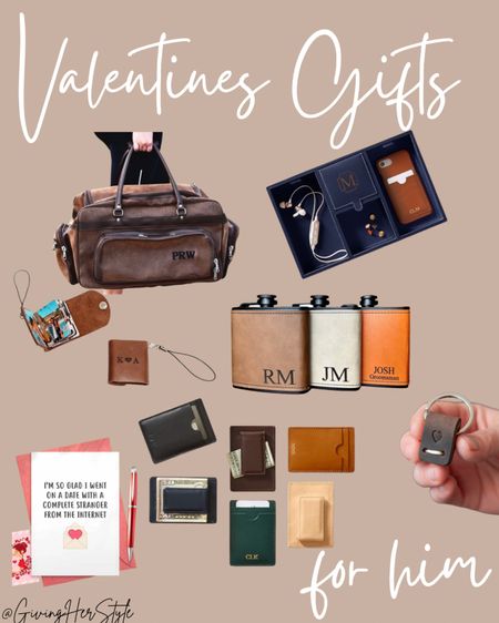 Valentines Day Gifts for Him 
| valentines | golf bag | golf tag | valentines day | personalized guy gift | gifts for him | gifts for men | gifts for husband | gifts for boyfriend | vday | nightstand | organizer | valentines ideas | luggage | valet tray | valentines gift ideas | gift inspo | gift guide | personalized wallet | engraved | gift guide for him | gift guide for husband | gift guide for boyfriend | gift guide for men | gifts for him | Etsy | mark and graham | personalized | custom | golfer | hunter | travel | leather | travel case | uggs | birthday gifts | Etsy gifts | etsy finds | monogram | man cave | budget friendly | affordable gifts | gifts under 100 | gifts under 50 | travel duffel bag 

#LTKGiftGuide #LTKunder100 #LTKmens