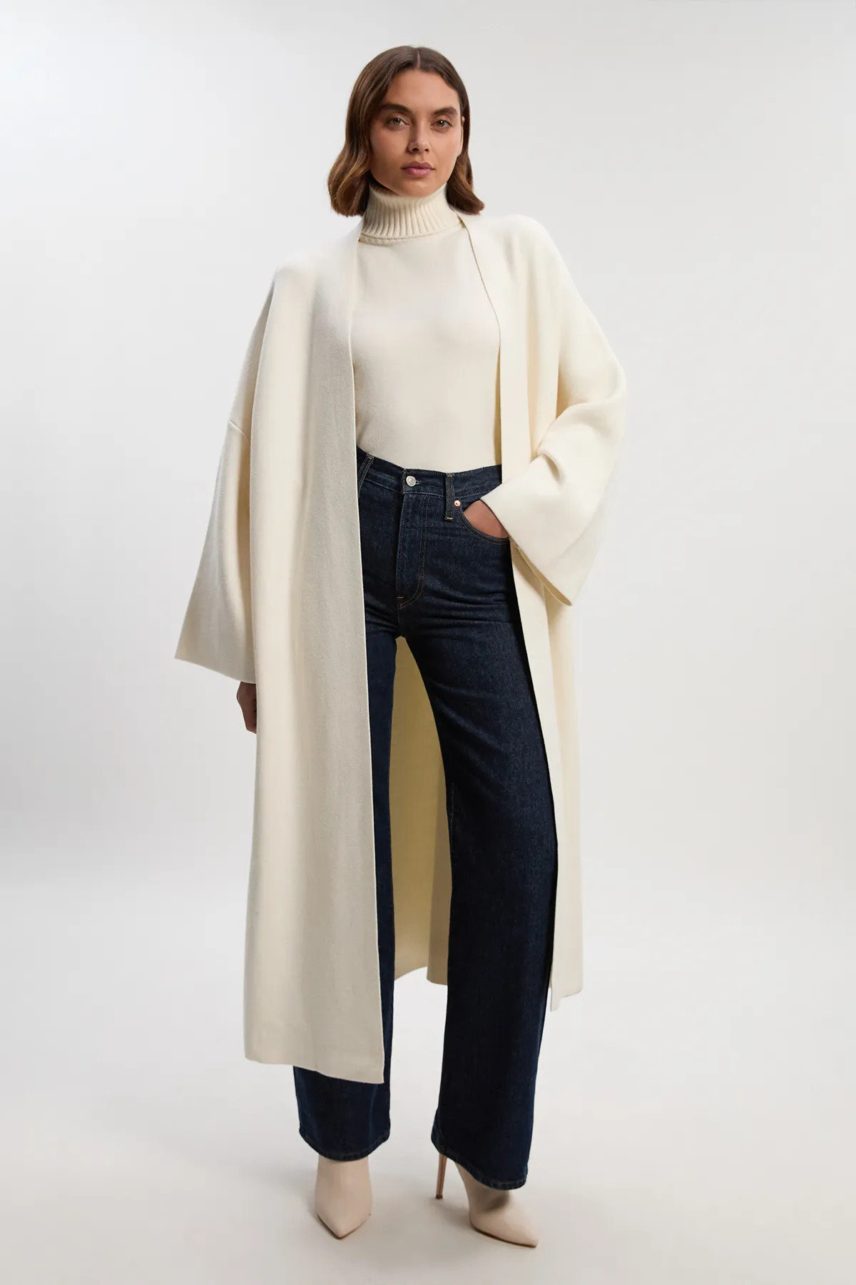 Knit Midi Coatigan | Karen Millen