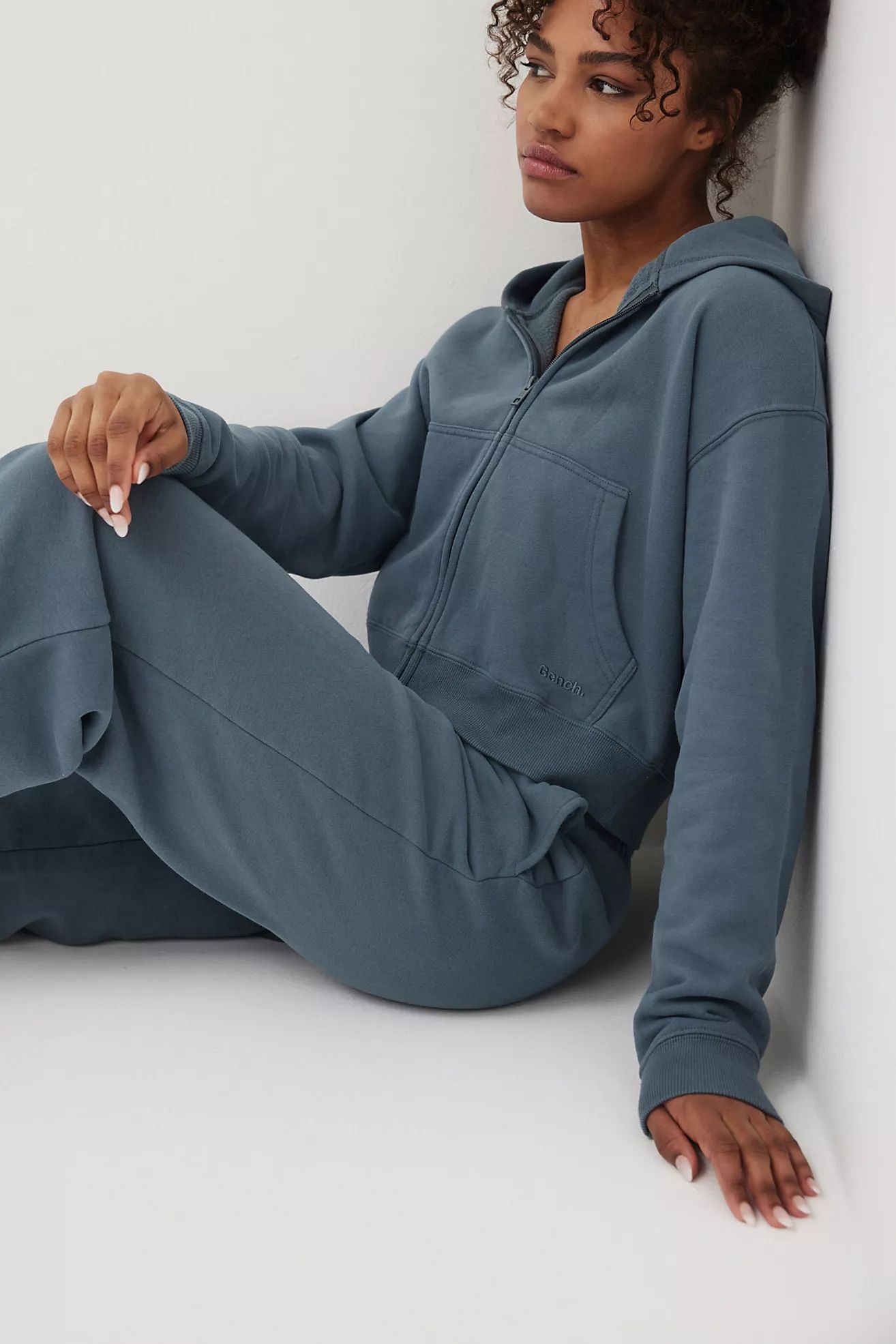 Bench Women's Whitley Eco-Fleece Cropped Zip Hoodie | Free People (Global - UK&FR Excluded)