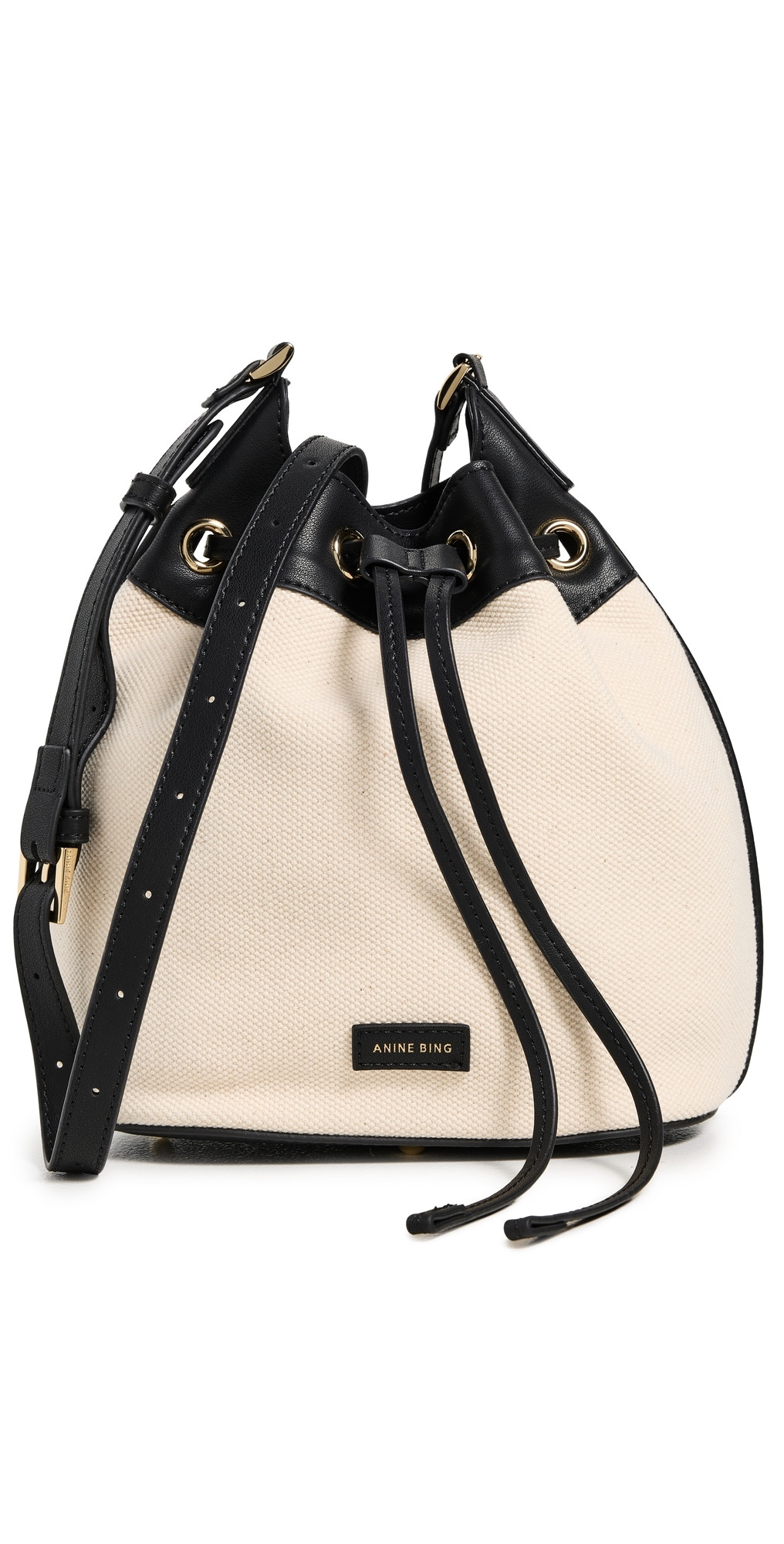 ANINE BING Mini Alana Bucket Bag Natural One Size | Shopbop