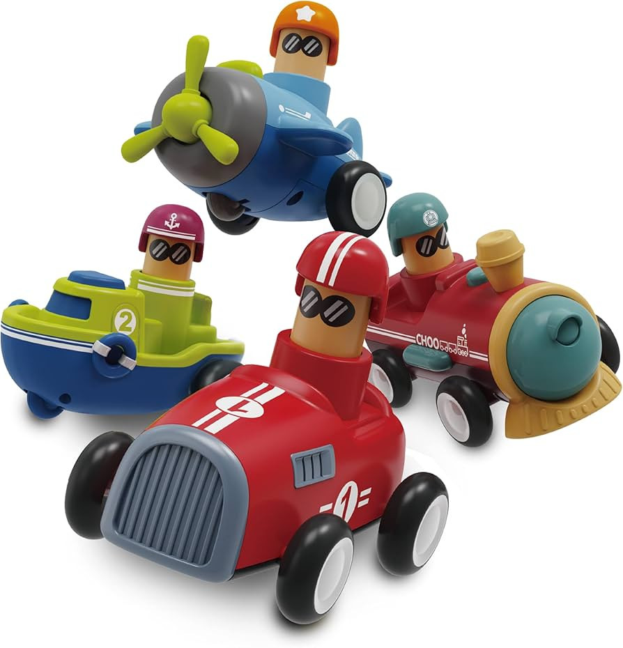 LiKee Toy Cars Push and Go Play Friction Powered Vehicles Transport Tools Gifts for Babies Toddle... | Amazon (US)